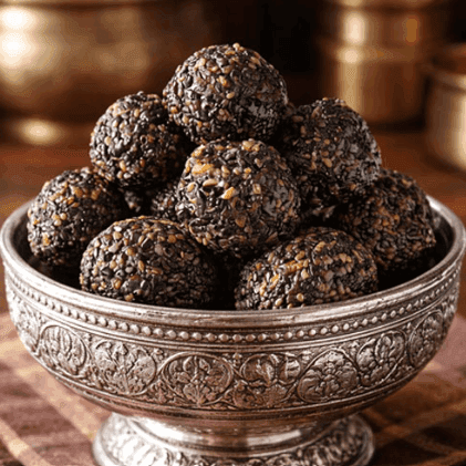 Traditional Black Sesame Jaggery Ball(Black Ellu Urundai)