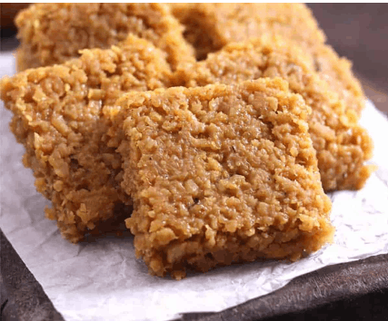 Traditional Sugarcane Jaggery Coconut Burfi (Thengai Mittai)