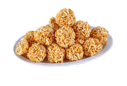 Traditional Pori Urundai – Puffed Rice Jaggery Balls